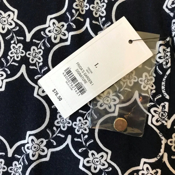 Crown & Ivy Blue & Cream Lightweight Dress NEW W/Tags - Picture 4 of 13